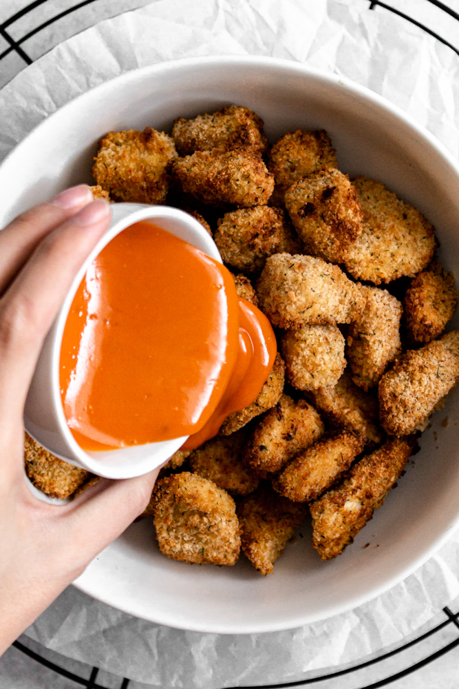 Baked Buffalo Chicken Nuggets (2 Ways!)